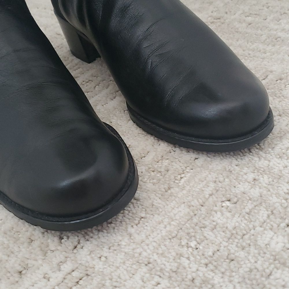 Stuart Weitzman Black Heeled Boots - Picture 8 of 9